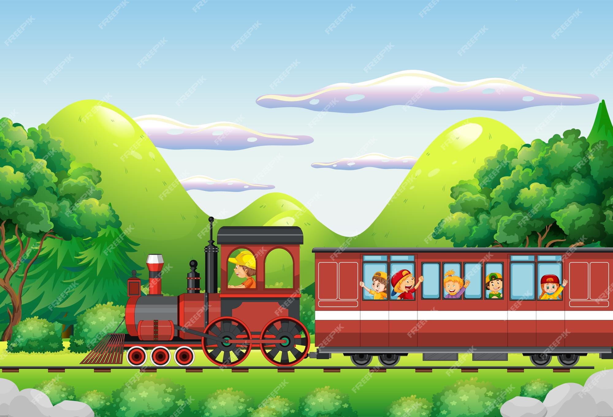 Train background Vectors & Illustrations for Free Download | Freepik