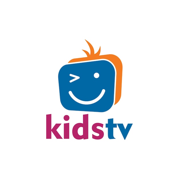 Kids tv channel logo design