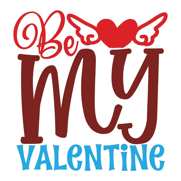 Kids valentine svg design