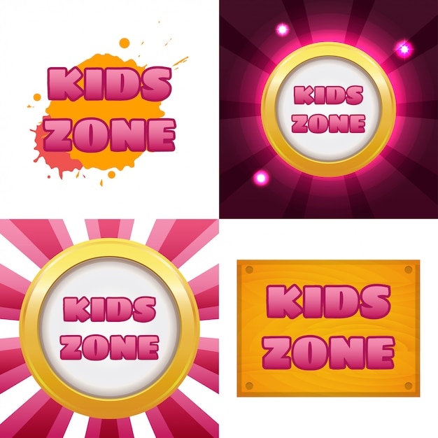 Kids zone banner