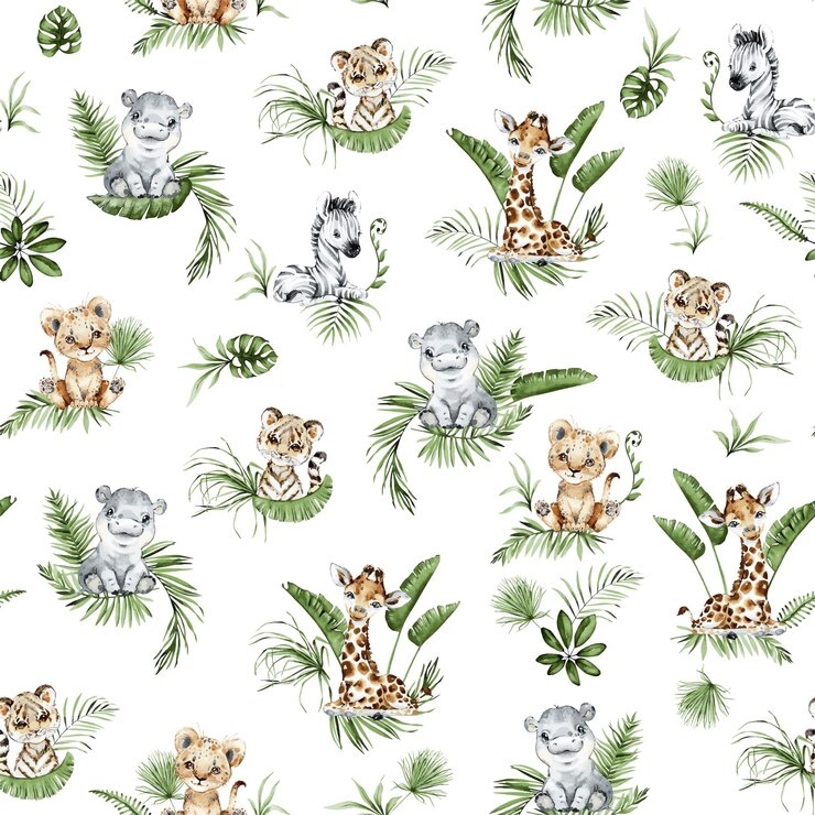 Vector kidz seamless repeat pattern design fabric print vector illustration