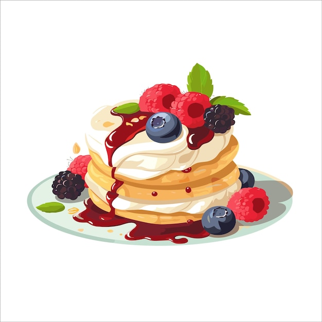 kifli dessert cake with strawberry