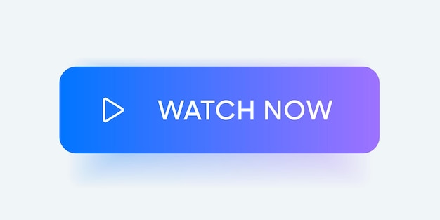 Kijk nu knop. Knop Video afspelen. Pictogram afspelen. Bekijk videosymbool voor website mobiele app UI UX