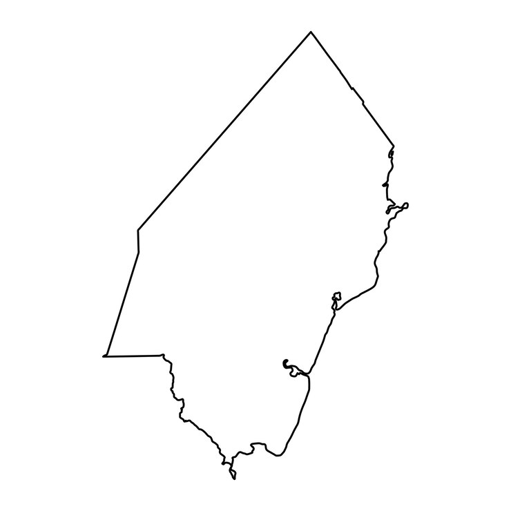 Vector kilifi county map administrative division of kenya vector illustration