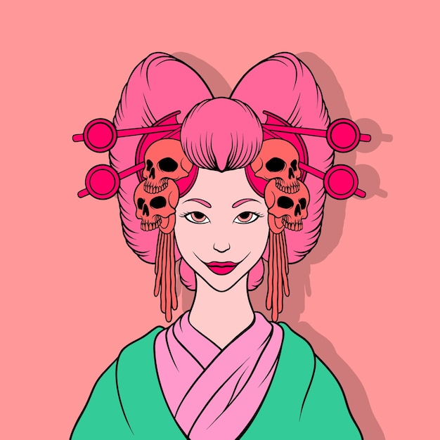 Killer geisha illustrazione