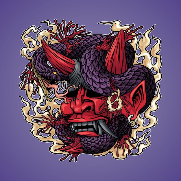 the killer viper and the demon oni Illustration