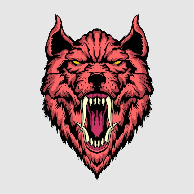 Killer wolf illustration