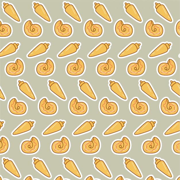 Vector kind of clam pattern