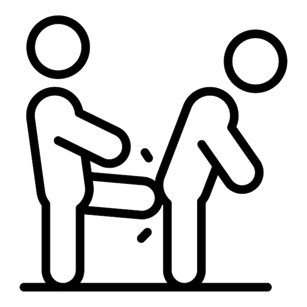 Kind pestkop icoon outline vector School geweld Kinderen mishandelen