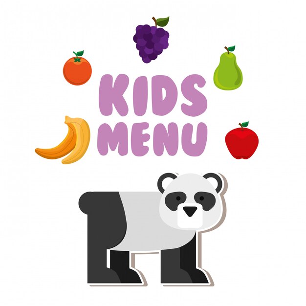Kinder menu
