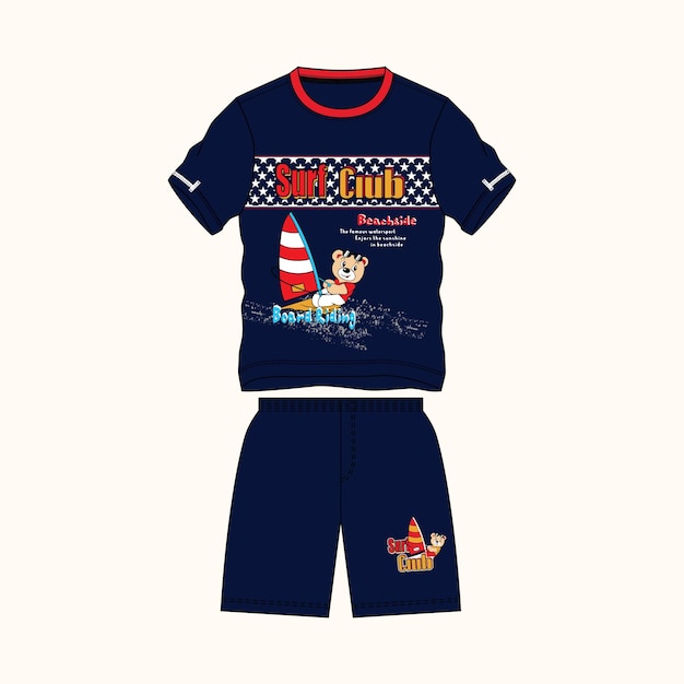 Vector kinder t-shirt ontwerp vector