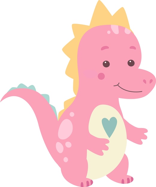 Kinderachtig meisje dinosaurus baby