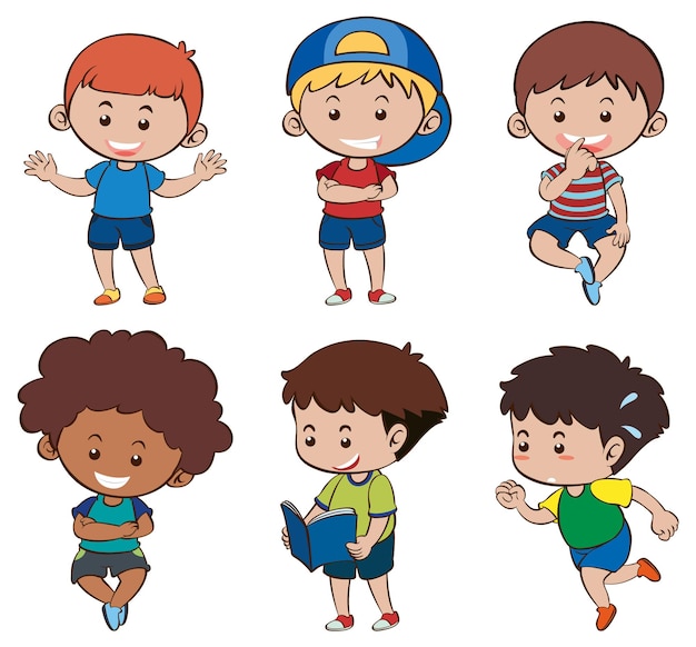 Kinderen doen verschillende activiteiten