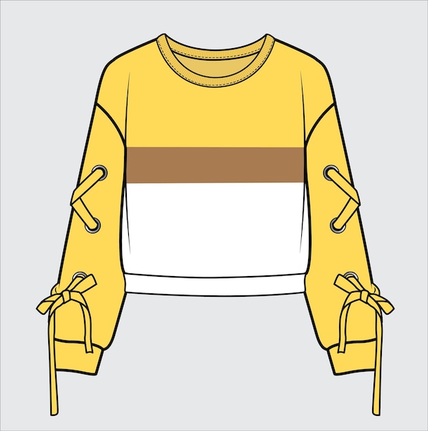 Kinderen en tienermeisjes winter buitenkleding sweatshirts en sweatstops vector illustratie