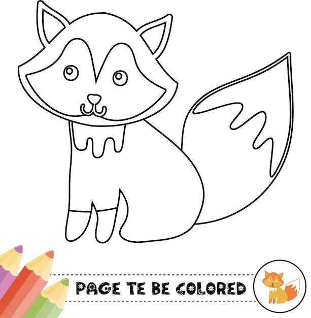 Kinderen kleurboeken van schattige dieren