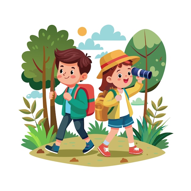 Kinderen momenten vector illustratie concept