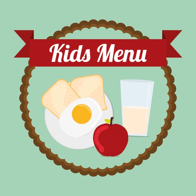 Kindermenu ontwerp.