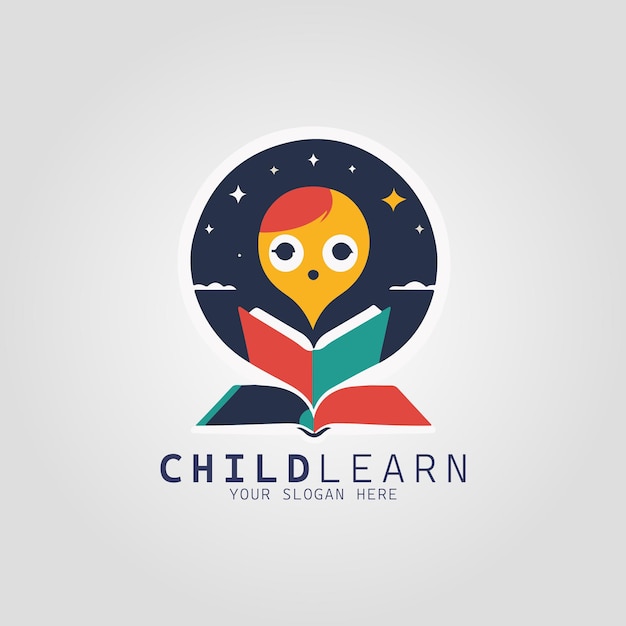 Kinderonderwijs Logo-concept voor bedrijf en branding