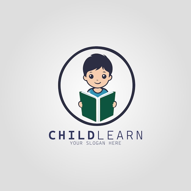 Kinderonderwijs Logo-concept voor bedrijf en branding