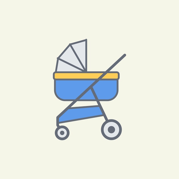 Kinderwagen vectorillustratie