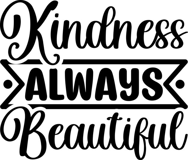 Vector kindness craft svg design