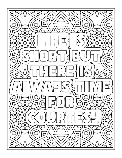 Kindness quotes coloring page