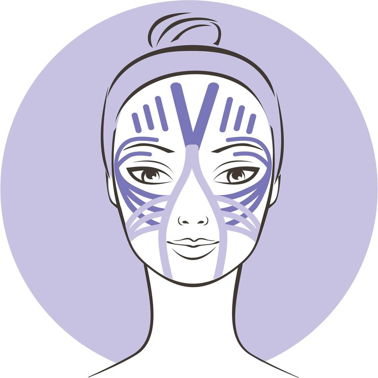 Vector kinesiology taping concept