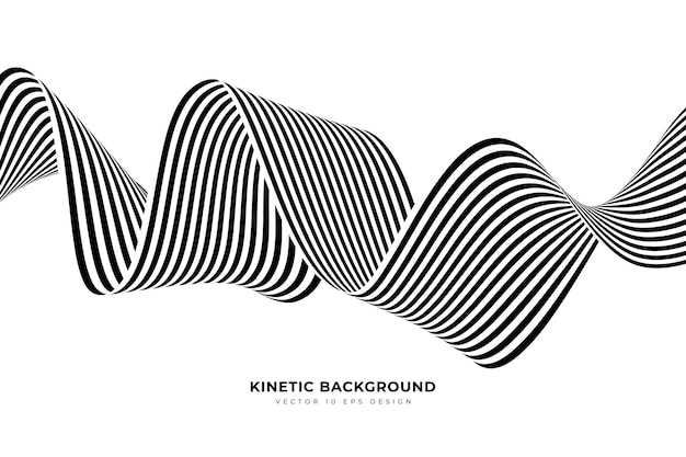 Kinetische golflijn Abstracte achtergrond