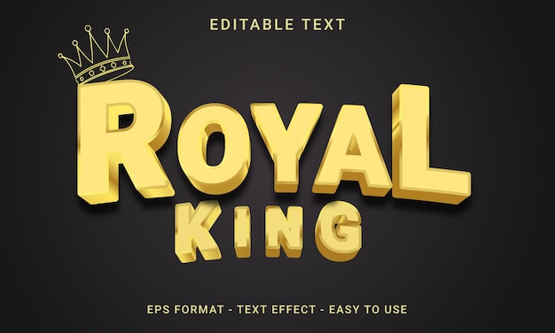 King 3D Text Effect