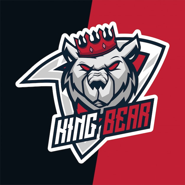 King Bear Ultimate E-Sport Mascotte-logo