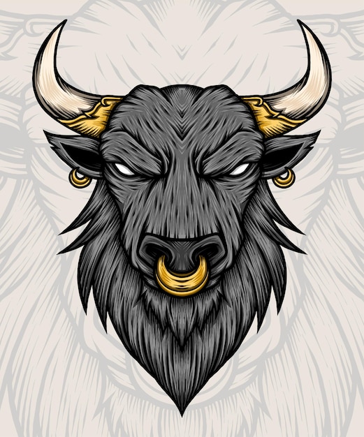 King Bull Illustration