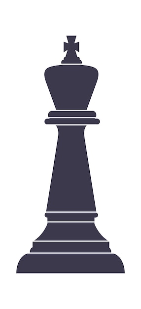 Vector king chess icon vector illustration