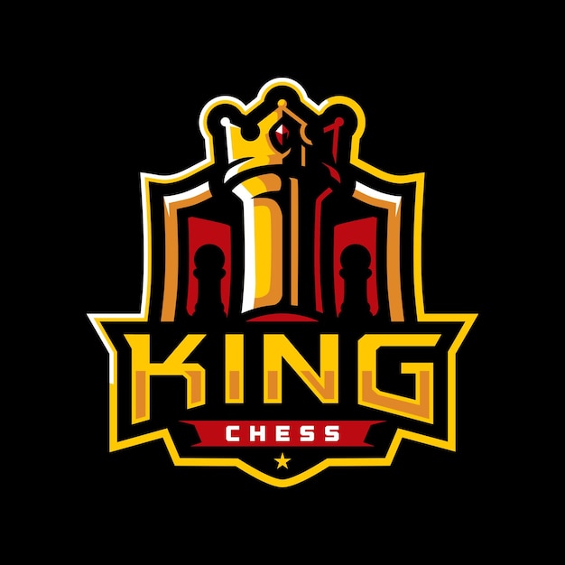 Вектор Логотип king chess sport