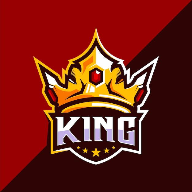 Дизайн логотипа King Crown ESPORT