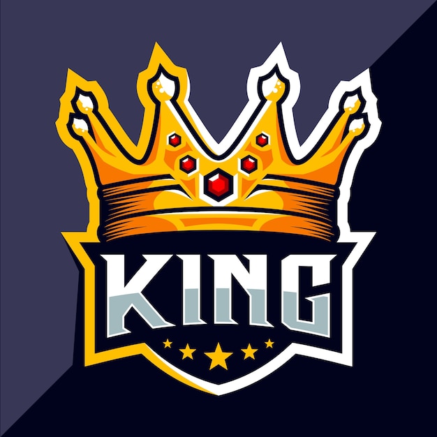 King crown esport logo design