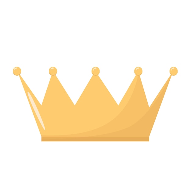 Vector king crown isolated vector illustration