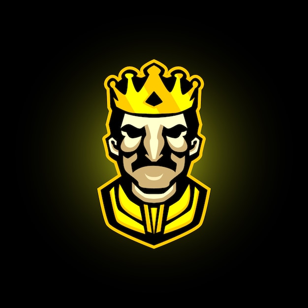 king e-sports logo gaming mascot