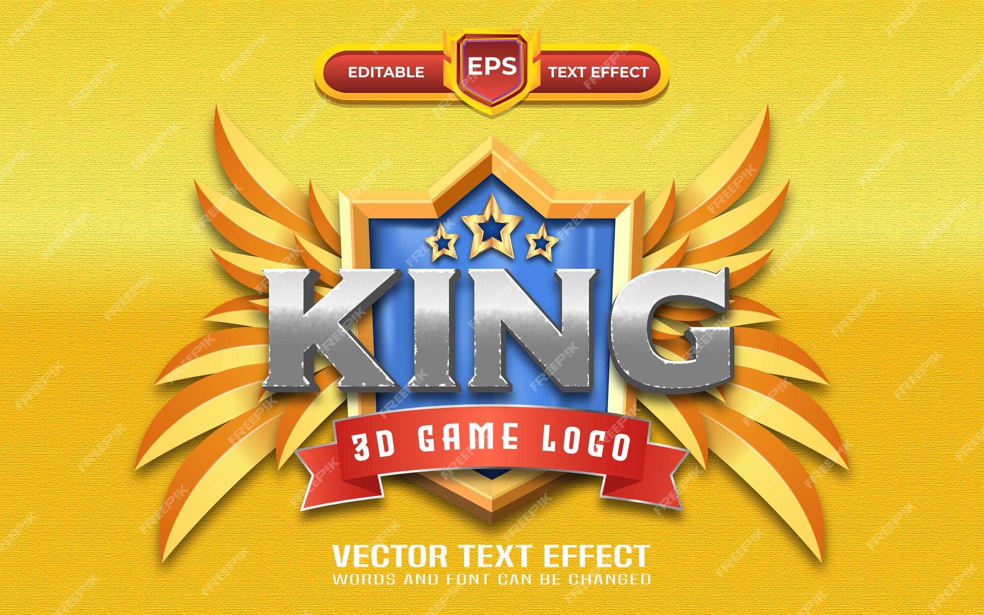 Editable Vector Text Effect Clash Kingdom Empire Game For Branding, Mockup,  Social Media Banner, Cover, Book, Games, Title Stock Vector