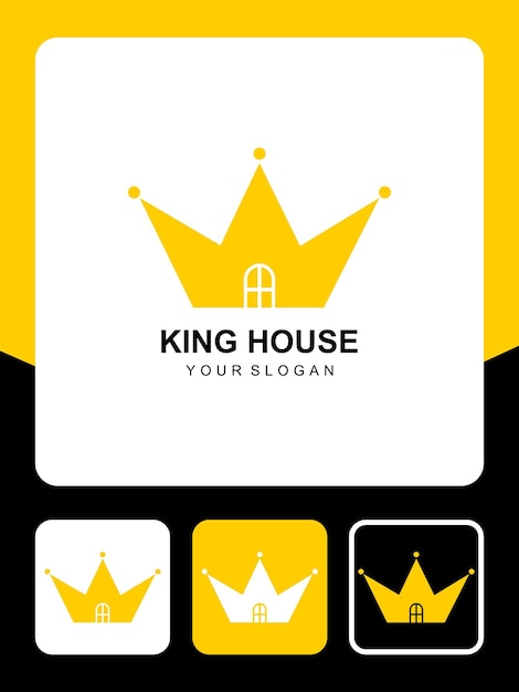 king house logo design and icons