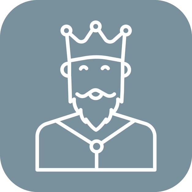 Vector king icon vector image can be used for humans