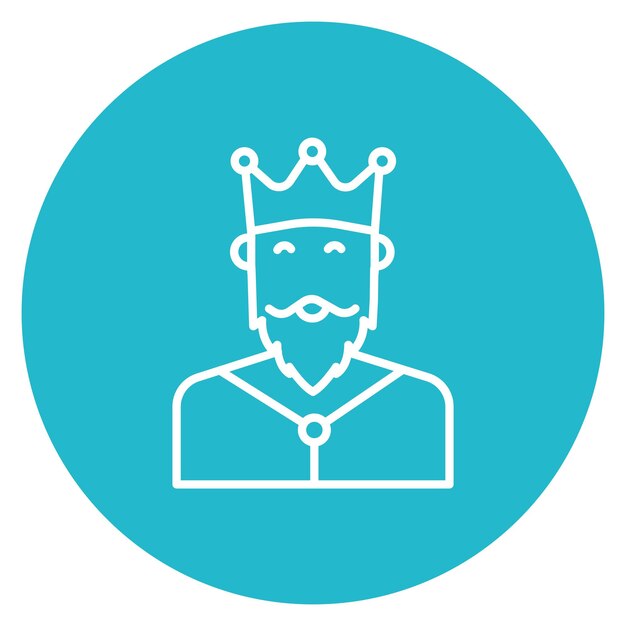 Vector king icon vector image can be used for humans