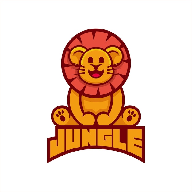 King of the jungle cute vector
