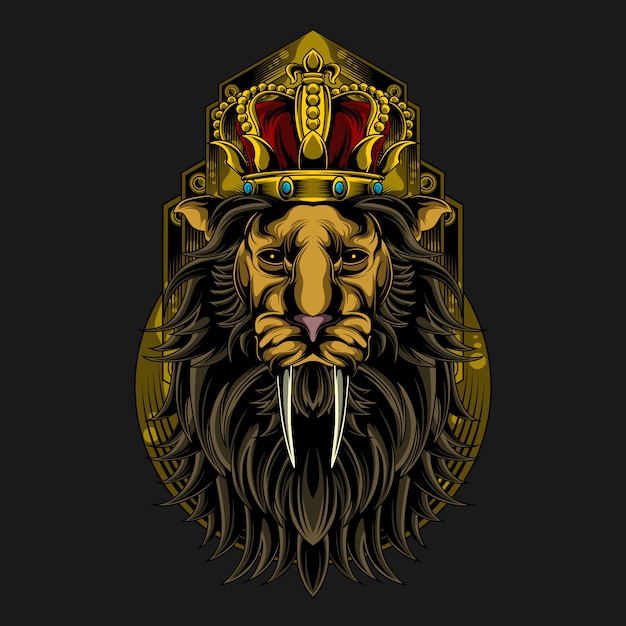 Vector king of the jungle