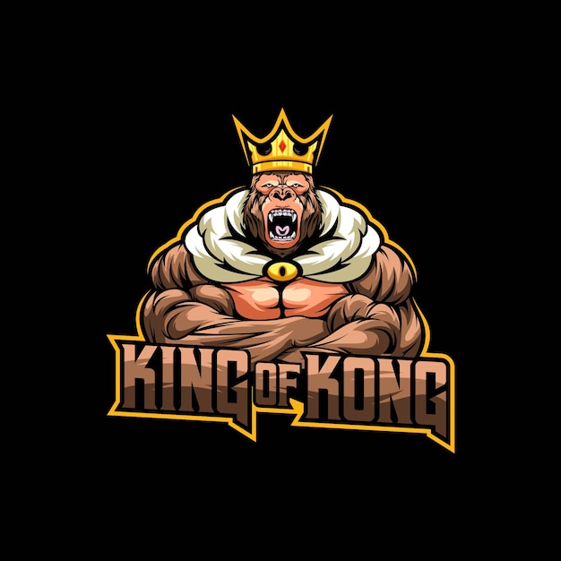 Vector king of king logo mascot illustration