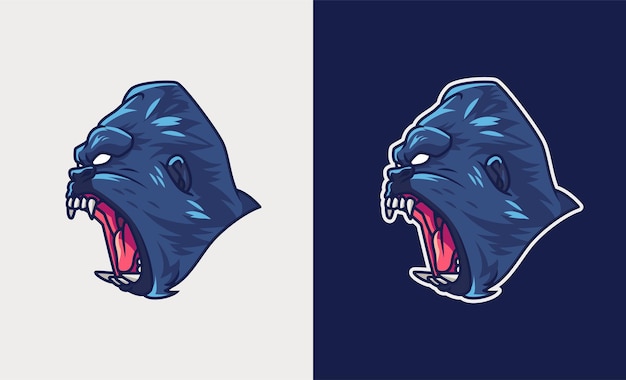 King Kong mascot esport illustration