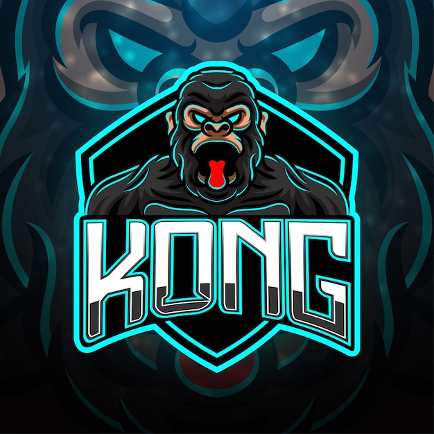 King Kong sport mascot logo design