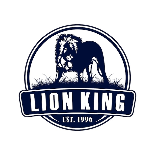 King lion logo ontwerp inspiratie vector