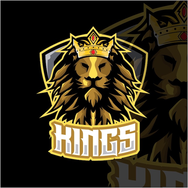 Vector king lion logo