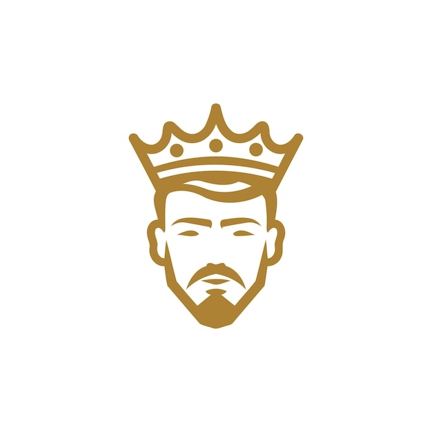 Vector king logo ontwerp vector sjabloon