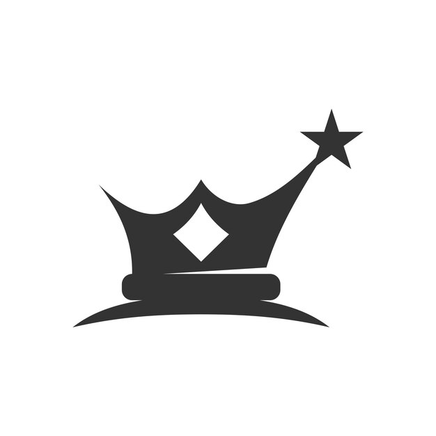 Vector king logo sjabloon pictogram illustratie merkidentiteit geïsoleerde en vlakke afbeelding vectorafbeelding